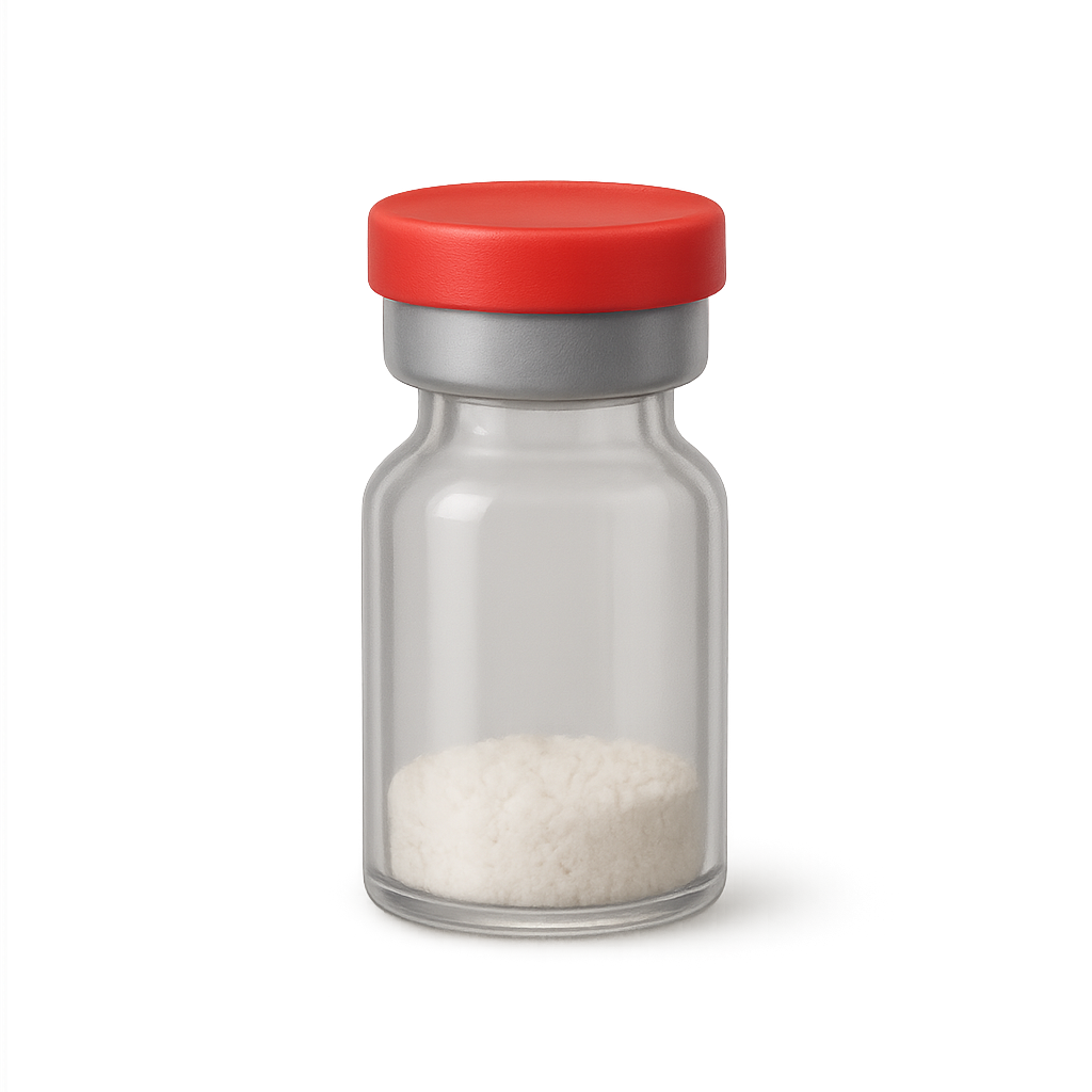 A vial of peptide